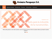 Tablet Screenshot of ceramicaparaguaya.com.py